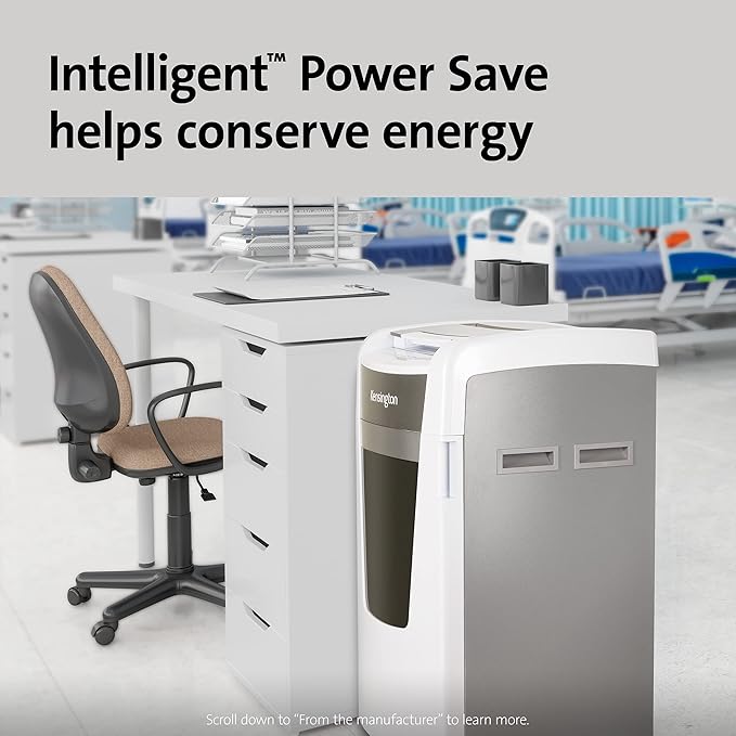 Kensington Shredder - New OfficeAssist 600-Sheet Auto-Feed Micro Cut Anti-Jam Heavy Duty Shredder with 29 gallons Waste Capacity, Lockable Chamber and 4 Casters (K52052AM)