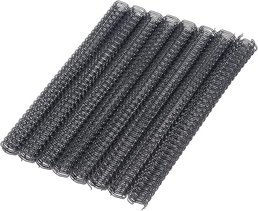 100 Pack Double Loop Wire Binding Spines, YolieraArt Wire Binding Spines, 5/16 Inch Binding Wire for Letter Size (40 Sheet Capacity), 100P, 3:1 Pitch, Black)