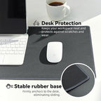 Reniteco Waterproof Large Gaming Mouse Pad with Durable Stitched Edges, Non-Slip Rubber Base, Grainy Jacquard Mouse Mat Desk Pad for Home Office Gaming, 31.5''x11.8''x0.12'', Deep Gray
