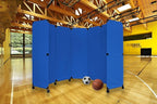 Versare MP10 Portable Folding Wall Partition | Economical 5 Panel Design | Portable Room Divider On Wheels | Adjustable, Freestanding Setup | Multiple Widths
