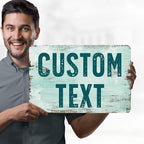 Custom Sign, Custom Street Sign, 11 Font Colors, 13 Font Styles, 4 Hole Options, 22 Sizes, 12x18 Inches, Rust Free DiBound, Fade Resistant, Made in USA by My Sign Center (Shabby Chic)