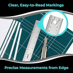 NOKKO 18 Inch Metal Ruler with Cork Backing, Pack of 10 - Flexible Stainless Steel Straight Edge Ruler with Inches and Centimeters, Non-Slip Backing for Precision and Stability