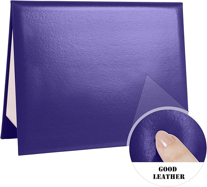 Diploma Cover 8.5” x11” Diploma Holder of Graduation Leatherette Padded Certificate（Tent Style),5-Pack