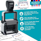 Trodat 5430 Professional Self-Inking Date Stamp with Scanned - Red Ink