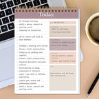 To Do List Notepad - Daily Planner Notepad Undated 52 Sheets Tear Off, 6.5" x 9.8" Checklist Productivity Organizer with Hourly Schedule for Tasks(3 Pack)
