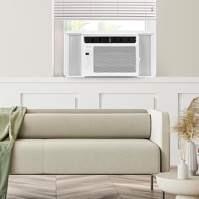 Hisense WC06R25A Window Air Conditioner, 6,000 BTU, White