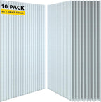 AUTORIFIC Acoustic Panels,10 Pack Sound Panels Noise Reducing for Walls,47.2"x23.6"x0.35" Soundproof Wall Panels,High-Density Acoustic Wall Panels,Decorative Wall Sound Absorbing Panel,White