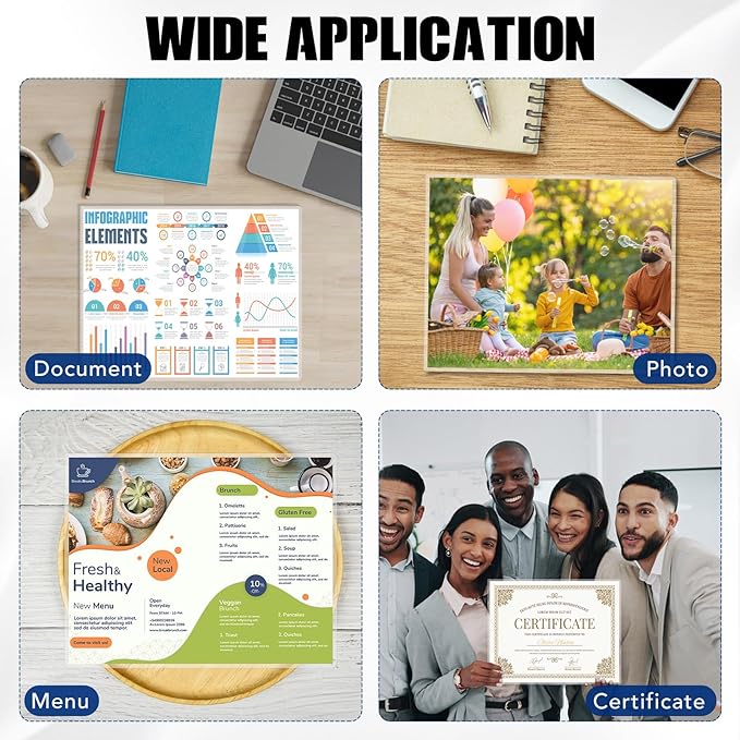 150 Pack 5 Mil Laminating Sheets, 9x11.5 Inches Thermal Laminating Pouches, for Laminator, Letter Size, Ultra Clear, Thick, Hold 8.5x11 Inches, Office School Supplies