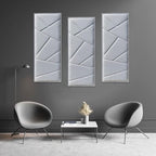 Tönnen Sublime Acoustic Panel | Professional Sound Absorbing Panel | Decorative Soundproof Panel | Acoustic Wall Panel (38x15x2 in - 1 piece - Gray)