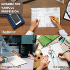 Engrowtic 2 Pack Top Spiral Graph Paper Notebooks 8.7 X11.4 Inch A4 Grid Paper Notepad 70 Sheet Memo Steno Pad for Engineering Writing Sketching Drawing School Office Supplies (Black)
