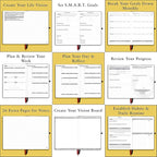 The Phoenix Planner - Best Daily Calendar and Agenda for Goal Setting, Boost Happiness and Productivity - Gratitude Journal, Habit Tracker, Quarterly Business Planner - 6 Months, Undated (Sapphire)