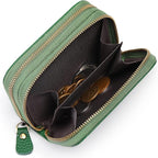 GOIACII Small Genuine Leather Wallet for Women, RFID Blocking Credit Card Holder Wallet