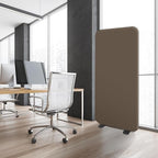DECOLAB Standing Room Partition, Space Privacy Divider, Portable Wall Panel for Studio Apartment, Office, Home, Classroom, Scratch Resistance, 29"x65", Taupe