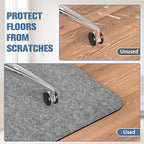 Placoot Office Chair Mat for Hardwood Floor, 55"x35" Computer Chair Mat, Desk Chair Mat, Large Anti-Slip Floor Protector for Home Office