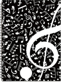 MAXCURY Blank Sheet Music Composition Manuscript Staff Paper Art Music Notebook Black 100 Pages 26x19cm