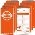 gisgfim 8 Pack Fitness & Workout Notebook Bulk Workout Log Fitness Journal for Men Women Exercise & Weight Training Notebook Planner Fitness Tracker Log for Bodybuilding 4 x 8 Inch 140 Pages/Pad