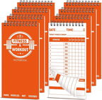 gisgfim 8 Pack Fitness & Workout Notebook Bulk Workout Log Fitness Journal for Men Women Exercise & Weight Training Notebook Planner Fitness Tracker Log for Bodybuilding 4 x 8 Inch 140 Pages/Pad