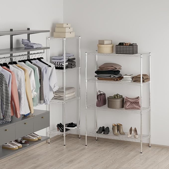 Regal Altair 18" Deep x 42" Wide x 64" Height Wire Shelving Kit | 4-Tier | NSF Commercial Storage Rack Unit