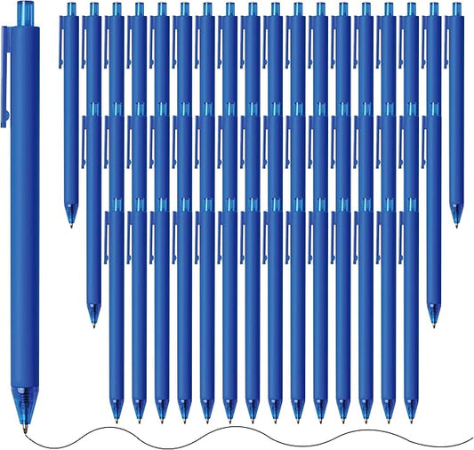 CRYLLIS Pens Bulk, 100Pack Black Pens,Black Ink Ballpoint Pens for Smooth Writing,No Smear,Office Supplies,Back to School Gifts,School Teacher,1.0mm