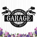 Custom Motorcycle Wheel Metal Signs Personalized Biker Name Sign Custom Garage Decor Motorbikes Wall Art Decor Motorcycle Sign Men Room Decorate Gifts for Men Husband Rider