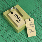 INNOVART Shipping Tags - Double Wired 4 1/4" x 2 1/8", Manila Wire Tags with Reinforced Eyelet, Case of 1000