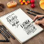 Brusarth Calligraphy Pens,8 Size Calligraphy Pens for Writing,Brush Pens Calligraphy Set for Beginners, Hand Lettering Pens