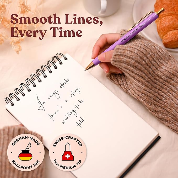 MESMOS 3pk Funny Nurse Pens for Nurses, Nurses Week Gifts, Funny Gifts for Women, Accessories for Work, Essentials, Fancy Pens for Women, Nursing Appreciation Graduation Gift