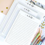 321Done To Do List Notepad - 50 Sheets (8.5" x 11") To-Do Checklist Tear Off Planning Pad, Large Letter-Size - Made in The USA - Simple Script - College-Ruled