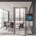 ADA CENTRAL SIGNS - 6" X6" Meeting Room Sign - ADA Compliant Tactile Graphics Grade 2 Braille Text Acrylic Wall Sign - Privacy Interview Room Name Door Sign for Schools Hospitals Offices & Apartments