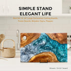 TR-LIFE 3 Pack 12 Inch Plate Stands for Display - Large, Metal Picture Frame Holder Stand + Easels for Decorative Platter, Book, Plaque, Photo, Table Top Art