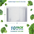 Amiff Silver Thermal Bubble Mailer, ‎24 x 20 Inches. 10 Pack Metallic Bubble Mailers. Self-Seal Insulated Mailers for Cold Shipping. Padded Envelopes Waterproof. Thermal Bag for Food, Cosmetics