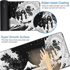 Gaming Mouse Pad, 31.5x15.7 inch Large Extended Computer Keyboard Mouse Mat, Water Resist Non-Slip Mousepad Rubber Base Long XXL Desk Mouse Pad for Gaming, Office & Home, Dragon