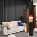 Avana Modern Acoustic Wood Wall Panels – 94.4 X 12.6 Inch Black Oak Acoustic Panels 1 PC – Wall Panels For Interior Wall Decor For Homes, Offices, Studios – Sturdy And Durable Wood Panels For Wall
