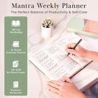 2026 Planner, Daily Journal & Gratitude Journal All-In-One with To Do List, Self Care Prompts & Habit Tracker - 5.8 x 8.3 - Morning