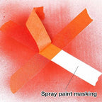 BOMEI PACK Orange Painters Tape 1 Inch - Paint Tape 10 Rolls x 1 Inch x 55 Yards - Painter's Tape Orange Masking Tape for Walls Painting, DIY Crafting, Decoration, and School Project, Total 550 Yards