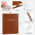 SUNEE 2026 Planner 8.5" x 11" – Dated Productivity Planner for Time Management - Daily,Weekly & Monthly Planner to Achieve Goals - Planner 2026 dated from January 2026 – December 2026,Brown