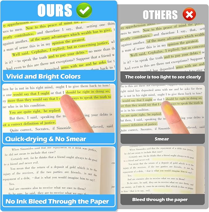 KIZZYEA Highlighters, 60 Pack Yellow Highlighters Bulk, Bright Color Chisel Tip & Dry-Quickly, No Bleed Highlighter Markers for Adult Kids, School Supplies for Teachers, Office Classroom Must Have