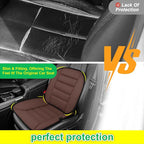 kingphenix Car Seat Cushion with Lumbar Support Pillow: Enhanced Comfort Memory Foam Design for Pain Relief, Ideal for Drivers and Office Use - Ergonomic Lumbar Comfort for Long Sitting - Brown