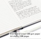 feela 18 Pack Journal Notebook for Work, Business Notebook Bulk Hardcover Lined Writing Journal with Pen Holder for Men Women Note Taking, with 18 Black Pens, 120 GSM, 5.1”x8.3”, A5, Gray