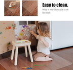 Kuyal Clear Chair Mat, Hard Floor Use, 48" X 53" Transparent Office Home Floor Protector mat Chairmats (48" X 53" Rectangle)