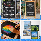 ToLanbbt 12 Pack Black Foam Board, 18 x 24 x 3/16" Thick Foam Core Acid Free Poster Foamboard for Art Craft Projects, Painting, Displaying, Signage, Wedding, School