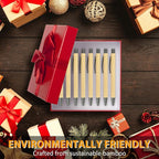 lyforx 100pcs Bamboo Pens Bulk Wooden Bamboo Pens Engraving Wooden Ballpoint Pen Customizable Gift Pen Bulk