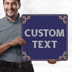 Custom Sign, Custom Street Sign, 11 Font Colors, 13 Font Styles, 4 Hole Options, 22 Sizes, 18x18 Inches, Rust Free DiBound, Fade Resistant, Made in USA by My Sign Center (Fauxsaic 1)