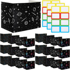 Crtiin 24 Pcs Privacy Folders for Students Desk Dividers Standard School Privacy Cardboard Board Testing Dividers Shield for Classroom Teacher Supplies Keep Eyes from roving(Vibrant)