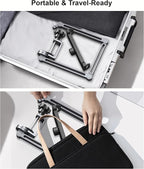 YICOSUN Tablet Arm Mount with Super Grip, Adjustable Foldable Holder & Heavy Duty Aluminum 360° Rotating Clamp for iPad, Phone, Monitor, Kindle - Universal for Desk, Bed, Kitchen - Gray