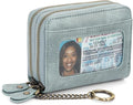 GOIACII Small Genuine Leather Wallet for Women, RFID Blocking Credit Card Holder Wallet