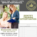Activity Log Notepads(2 Pack, 50 Pages Each) Pad Planners to List a Task, Action or Contact. A Versatile Work Tool to Track Time & Office Productivity. 8.5 X 5.5, A5 Sheets. Made in the USA.