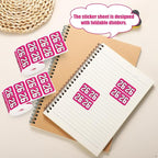1000pcs 2026 Year Stickers, 3/4x1-1/2 Inch 26 Year Colored Self-Adhesive Stickers File Folder Labels Decals for Tab File Folders Office Supplies (Rose Red)