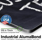 Custom Sign, Custom Street Sign, 11 Font Colors, 13 Font Styles, 4 Hole Options, 22 Sizes, 12x18 Inches, Rust Free DiBound, Fade Resistant, Made in USA by My Sign Center (Chalkboard Black)
