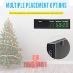Large Display Digital Countdown Clock, LED Large Display Count Up/Count Down Timer, 999 Days Countdown Calendar for Christmas Retirement Birthday Event Timer with Remote Control (Green)